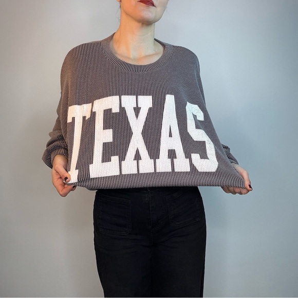 Bucketlist Long Sleeve "Texas" Oversized Sweatshirt - Picture 1 of 12